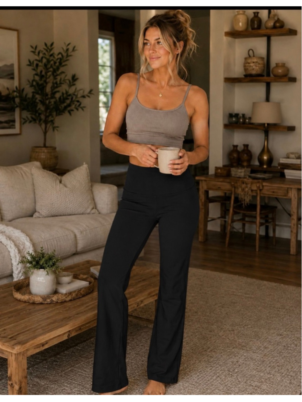 Women's OQQ Black Leggings M